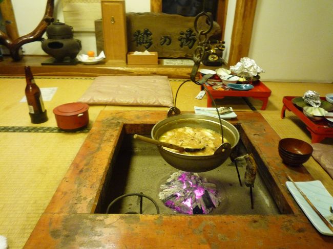 この山の芋鍋が絶品でした！！<br /><br />鶴の湯で作っている特製味噌を使っているそうです。<br />野菜とやまと芋のうま味が凝縮されていて、本当に美味しかったです。