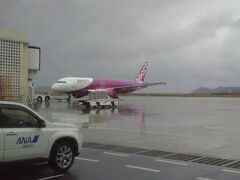 石垣空港へ戻ってきました。コインロッカーへ荷物を取りに行ったらちょうどピーチが出発する所に遭遇。
ANAじゃなくてピーチだったら、もっと安く来れたんだろうなぁ…。名古屋から飛んでないから選択の余地もないけど。