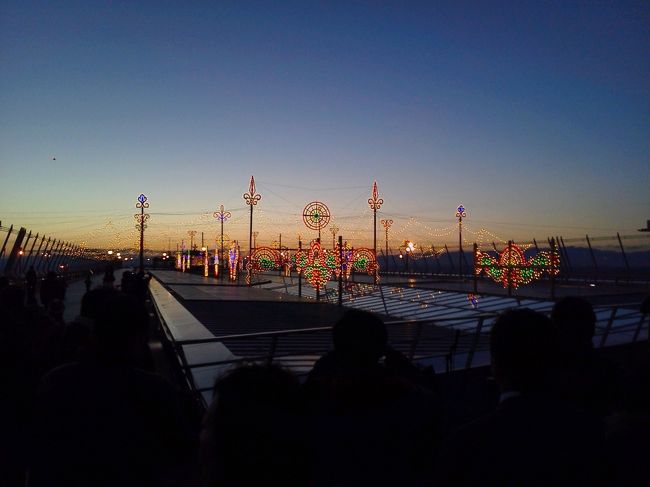 中部国際空港に戻ってきました。<br />屋上の展望デッキではライトアップをしていました。<br />冬の沖縄離島は想像以上に寒かったですが、今度はまたいつか夏に行ってみたいと思います。