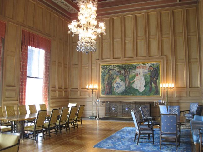 オスロ市庁舎。<br /><br />内部。