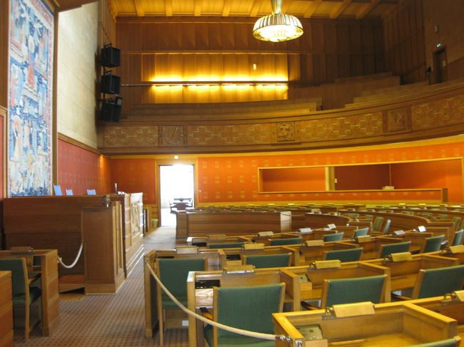 オスロ市庁舎。<br /><br />内部。