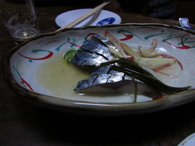 ビールのおつまみに「き寿司」を食べてみる。<br />私たちからすると〆鯖なのですが、大分では「きずし」と呼ぶそうです。<br /><br />お酢が苦手な私ですがお酢がちょうど良い加減で美味しかったです。