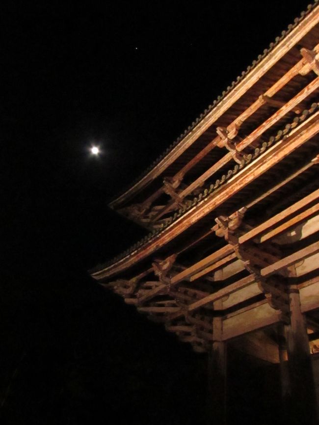 南大門と月。