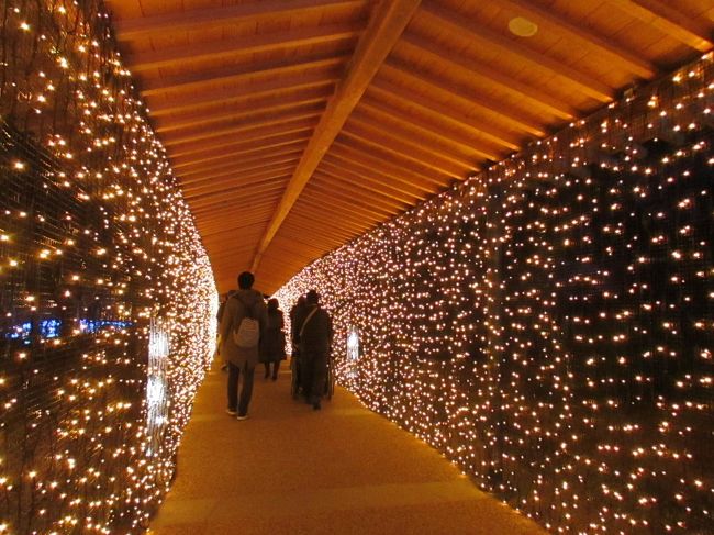 オレンジ色の回廊を通って違う世界へ。