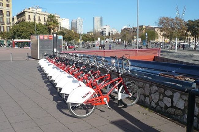 レンタル自転車。