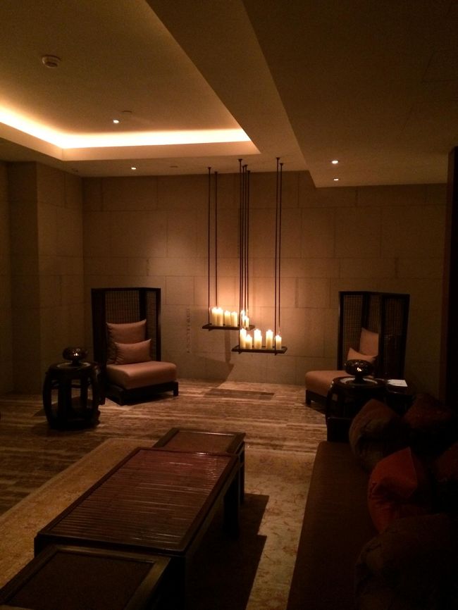 <br />　ペニンシュラのスパ　ここで受付です