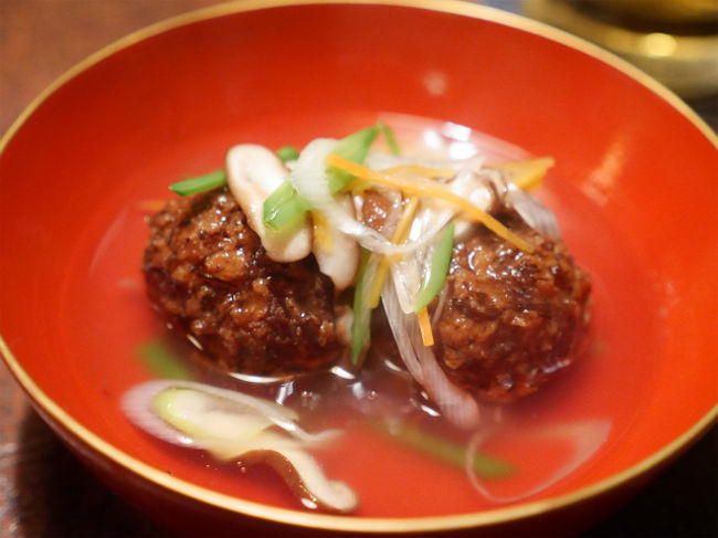 蟹団子のあんかけ<br />美味しかったです。