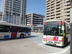 しずてつジャストラインのバスに乗って清水駅に到着。