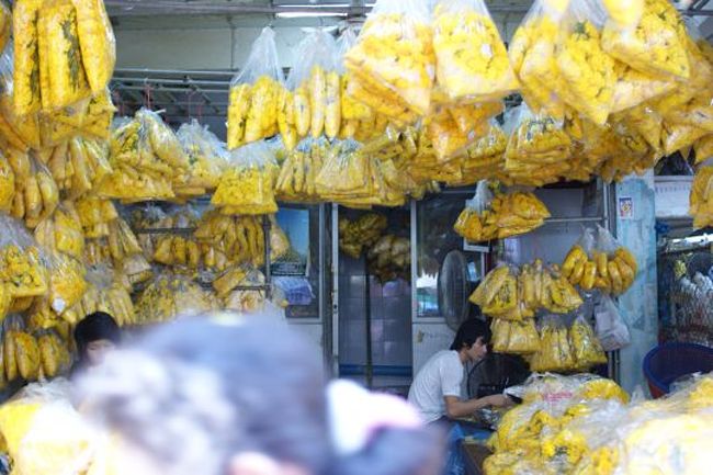 フラワーマーケット散策。