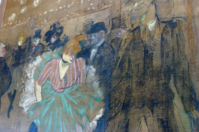 ロートレック『ムーラン･ルージュのダンス』。