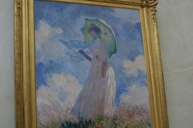 マネ『日傘の女』。