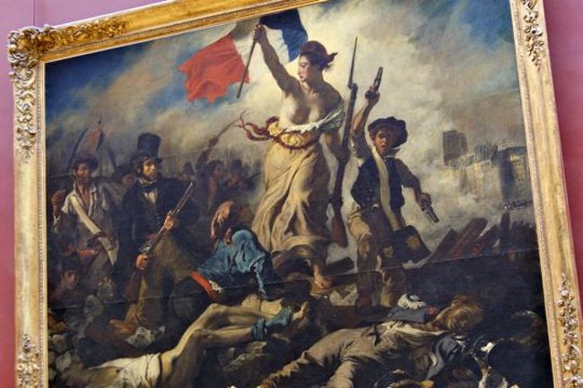 ドラクロワ『民衆を率いる自由の女神』。