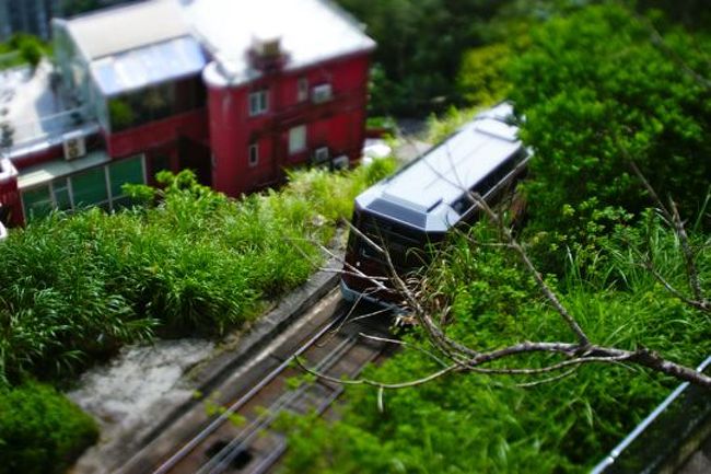 昨日の夜にも来たけど、一応コースに含まれているのでやってきたビクトリア・ピーク。昼間もいいね。