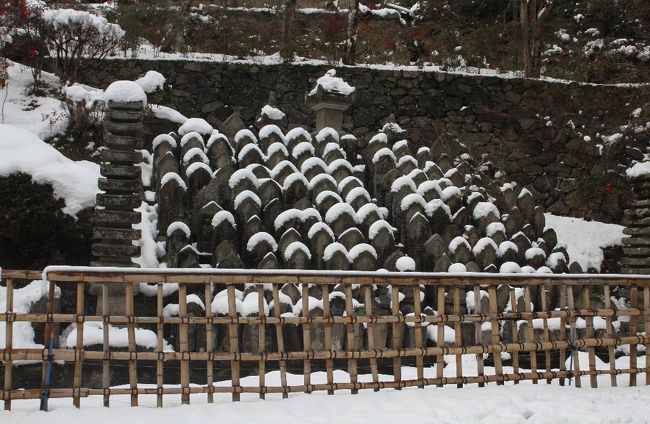 わびしい石塔群。ものの哀れを感じる