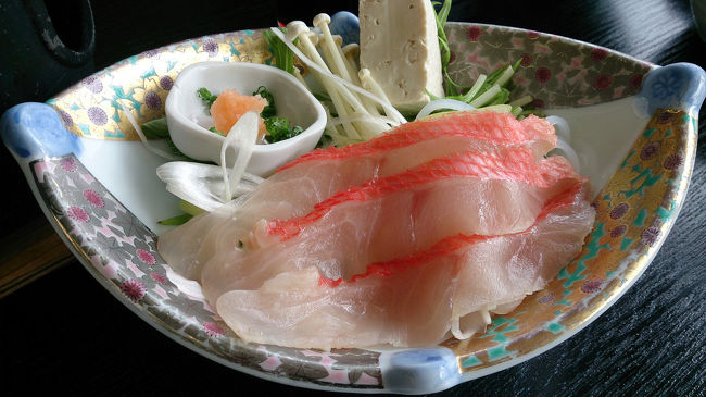 「金目鯛しゃぶしゃぶ」