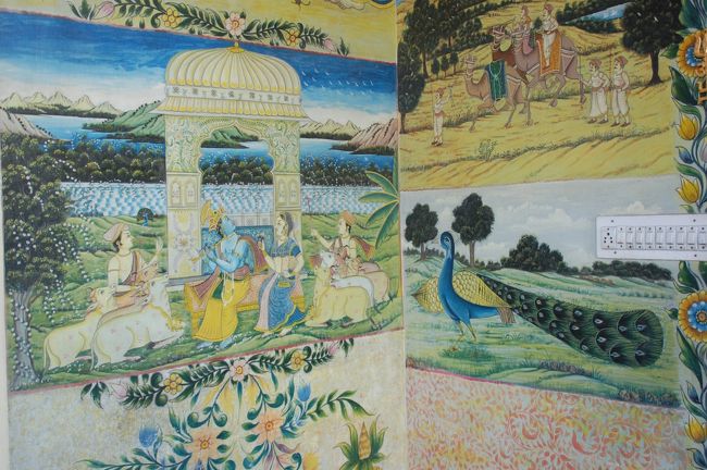 西インド ジャイプール城 細密画 西インド ジャイプール城 細密画