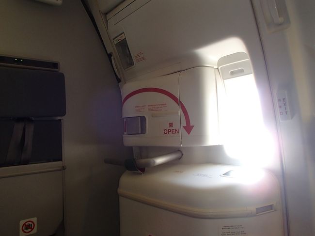 サミー（予約係）が（富士山が見られるように）右側の非常席シートを予約してくれていました。<br /><br />ちらちら窓を除いていたら、、、