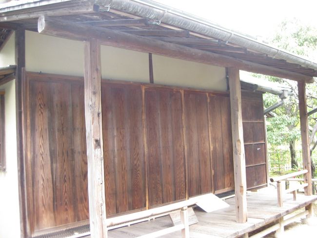 堺市博物館にある茶室黄梅庵；今井宗久ゆかりの茶室で非公開