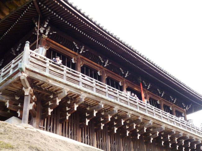 二月堂は高さがあるので、奈良の街並みを見下ろせます。