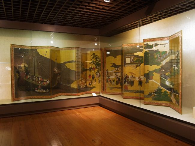 そして一番見たかった南蛮屏風。<br />