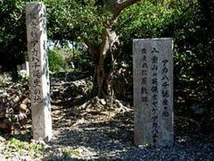 ”オヤケアカハチ”誕生の地。
オヤケアカハチの生誕地は波照間島で、幼少の頃から豪傑としての頭角を表していたという話があるが、不詳。波照間には生誕記念碑がある。つまりここです。

歴史史料上は大浜(石垣島）住人として登場する。妻は石垣村の長田大主の妹の古市。1500年、彼は島民の広範な支持を背景に、中山王府への八重山からの朝貢を断たしめたが、2月13日からの中山軍3,000人との戦いに敗北し、討ち取られた。これを、オヤケアカハチの乱と言う。

オヤケアカハチの乱は、1500年に八重山島大浜村（現在の石垣市大浜）の豪族オヤケアカハチと、中山（尚真王代）との間で行われた戦争である。中山が勝利し、アカハチを殺害した。(wikipedia）

難しい内容なんで簡単に言うと、「琉球王朝が八重山に不当な税金を課そうとした際に、地元の豪族であったオケヤアカハチが反乱を起こした」と言うものです。賊軍とされたオケヤアカハチは最後には殺害されますが、判官びいき的な考えで今に伝わっているように思います。古代琉球王朝にまつわる一揆的なもののようですが、あまり核心に迫る内容も残っていないようです。