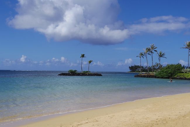 カハラのプライベートビーチは良いですよねぇ〜<br /><br />いつもカハラに泊まろうと思ってはいるけど<br />アルコール好きが集まる家族＆旦那だと<br />やっぱりワイキキにあるホテルになっちゃう…<br /><br />でも次こそはカハラに泊まろう！！