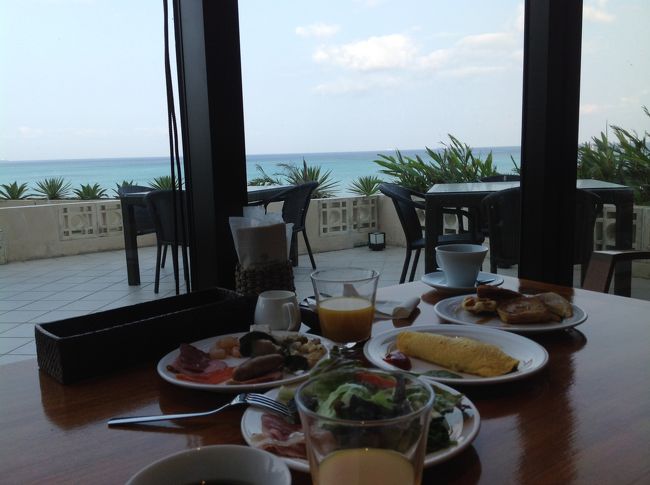 海を眺めながらの朝食は最高です！！