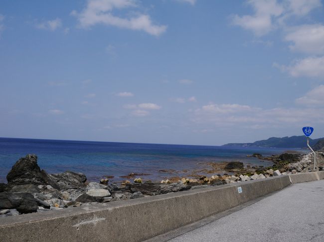 ホテルで昼近くまでのんびりして、いよいよ５８号線を北上して大石林山へ