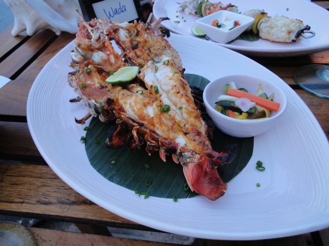 ロブスターはガーリック・バターでグリルして貰いました。美味しかったです。