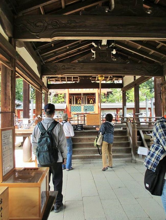 こちらが拝殿で奥が本殿だと思います。