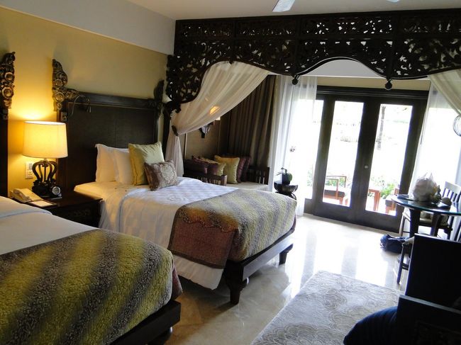 お部屋は前回と同じフロアでした。でもリノベーションがあったようで内装が変わってる！以前よりもアジアンテイストが強くなって落ち着いた雰囲気になってました☆