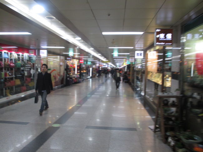 明洞に行くために地下街へ。