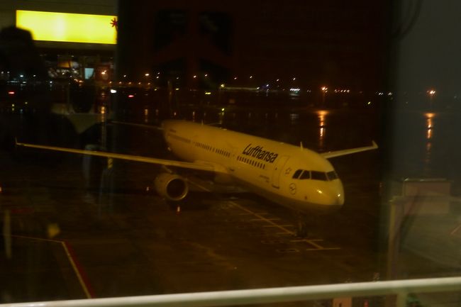 搭乗機は既にスタンバイ。<br />外は土砂降りの雨。<br />今回は雨が本当に多かった。