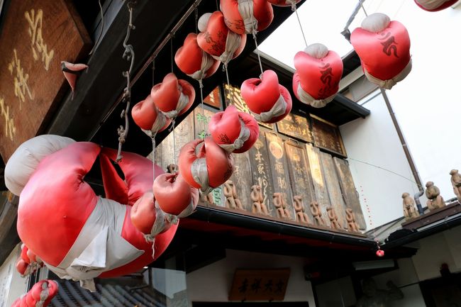 「奈良町資料館」（私設資料館）<br /><br />『身代わり申（さる）』<br />魔除けとして家の中に災難が入らぬ様に吊され、災いを代わりに受けてくれるのだとか…。<br /><br />ちょっと愛嬌もあって、、　可愛い。。。（笑）