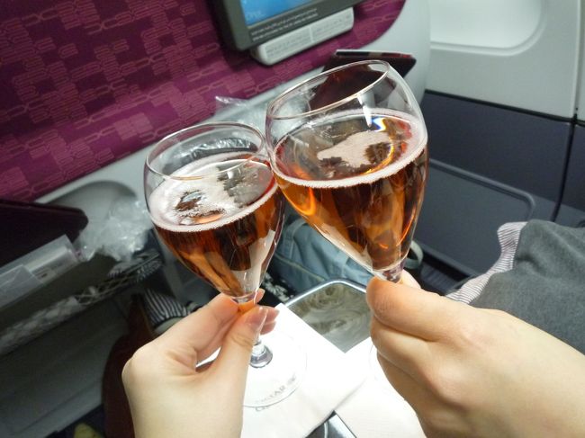行き当たりばったりドバイ旅行 その1 カタール航空ビジネスクラスで関空からドーハへ