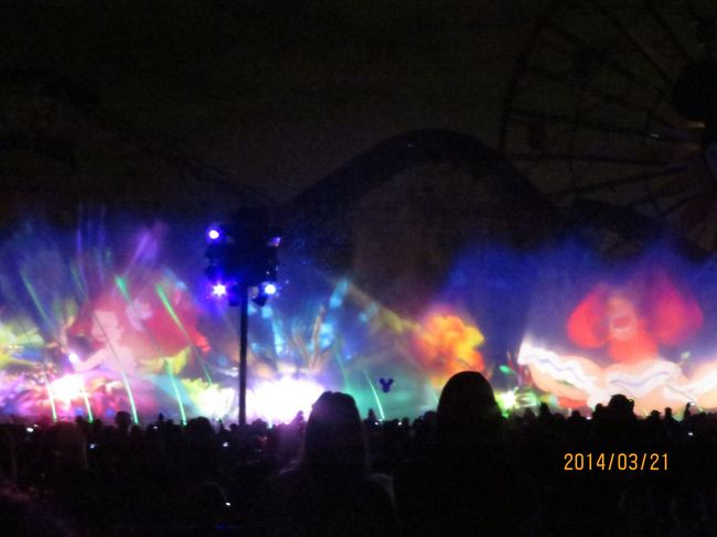 霧に浮かび上がる幻想的なショーでした。