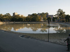 ●猿沢池＠奈良公園

貴重な水抜きされた人工の猿沢池。
外来種の亀が増えたので、環境整備のため、18年振りに水抜きをしたそうです。
大事なのは、マナーですね。

