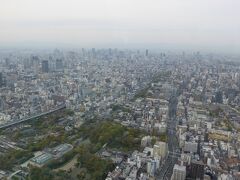 あいにくの春霞で展望はイマイチ