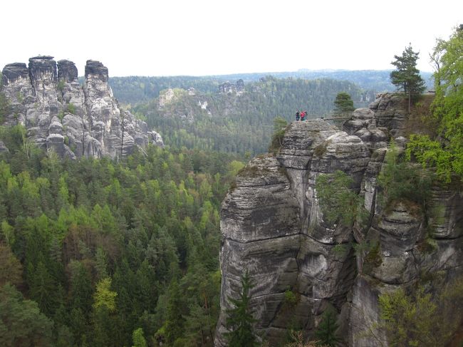 ザクセン・スイス、バスタイ展望台。スイスっぽくはない気がしますが…