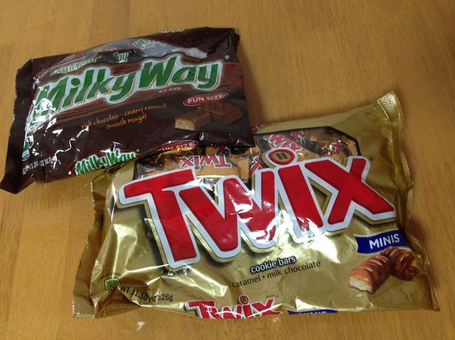 TWIX 3.24＄　MILKYWAY 3.88＄