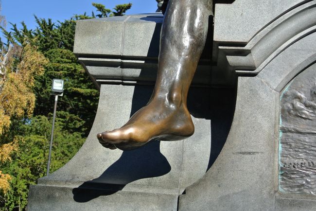 こちらが、あまりにも有名な、アラカルフ族の足です。