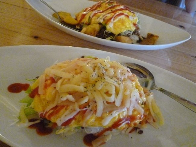 5時にお肉を食べていたので、食べたかった<br />タコオムライスペロリと食べれました。<br />美味しかった！！