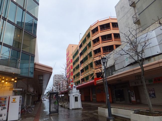 ちょっと寂しい酒田の中心街でした。まだ時間があるので少しぶらつきます。