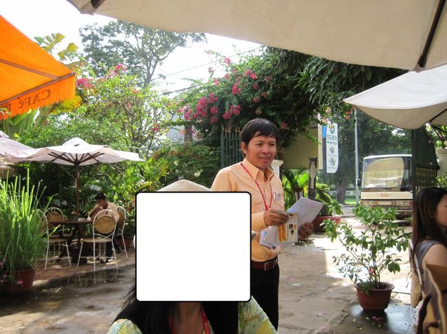 ガイドの『加トちゃん』です。<br />本名は忘れました。