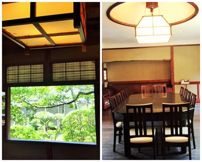 写真左…一階書斎（たぶん？）<br /><br />写真右…食堂（この写真の上の方には革張りのソファがあった）