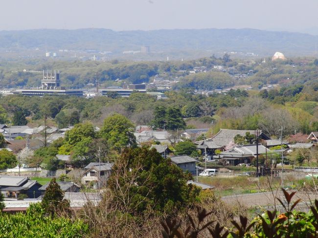 奈良県庁もよく見える。<br /><br />若草山からも奈良の町がよく見えるが、白毫寺も奈良市内展望の隠れたスポット？