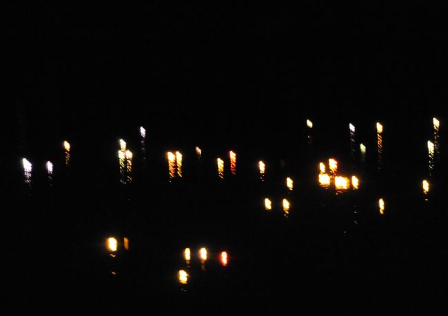 なんと灯篭流しであった。