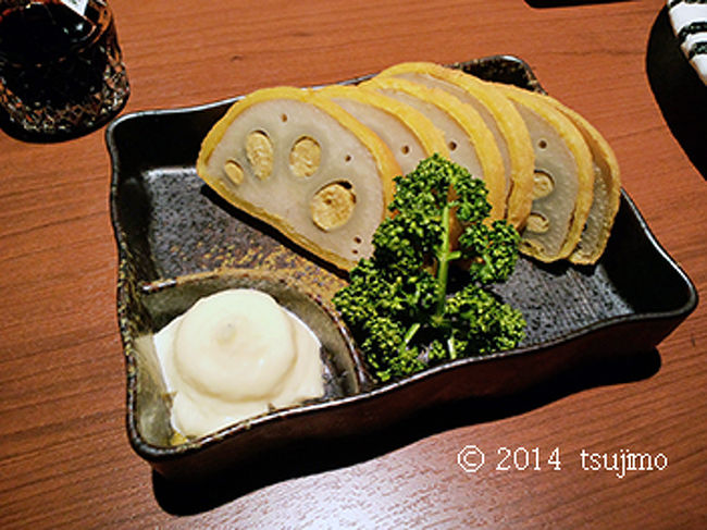 熊本名物「辛子レンコン」。