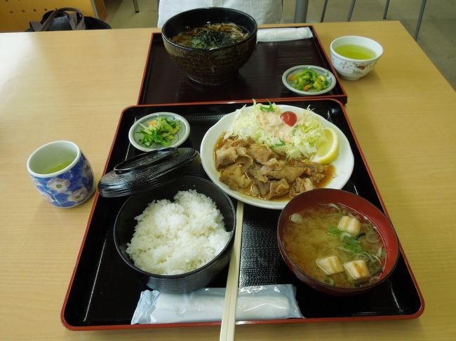 11時　道の駅とみざわで昼食　雨も降ってきました。<br />
