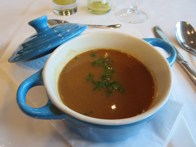 スープの器、可愛い！<br /><br />グヤーシュでしたヽ(^o^)丿　おいしーーーー！！！